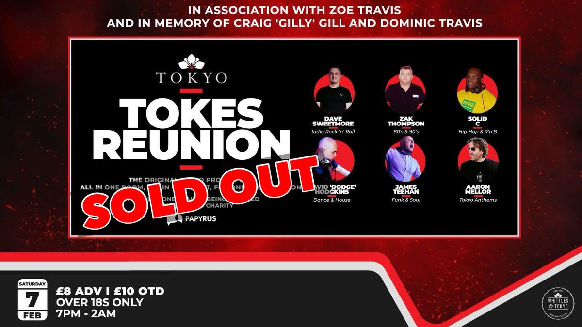 YES OLDHAM! Tokyo Reunion 7/2/26 
SOLD OUT! 🙌❤️