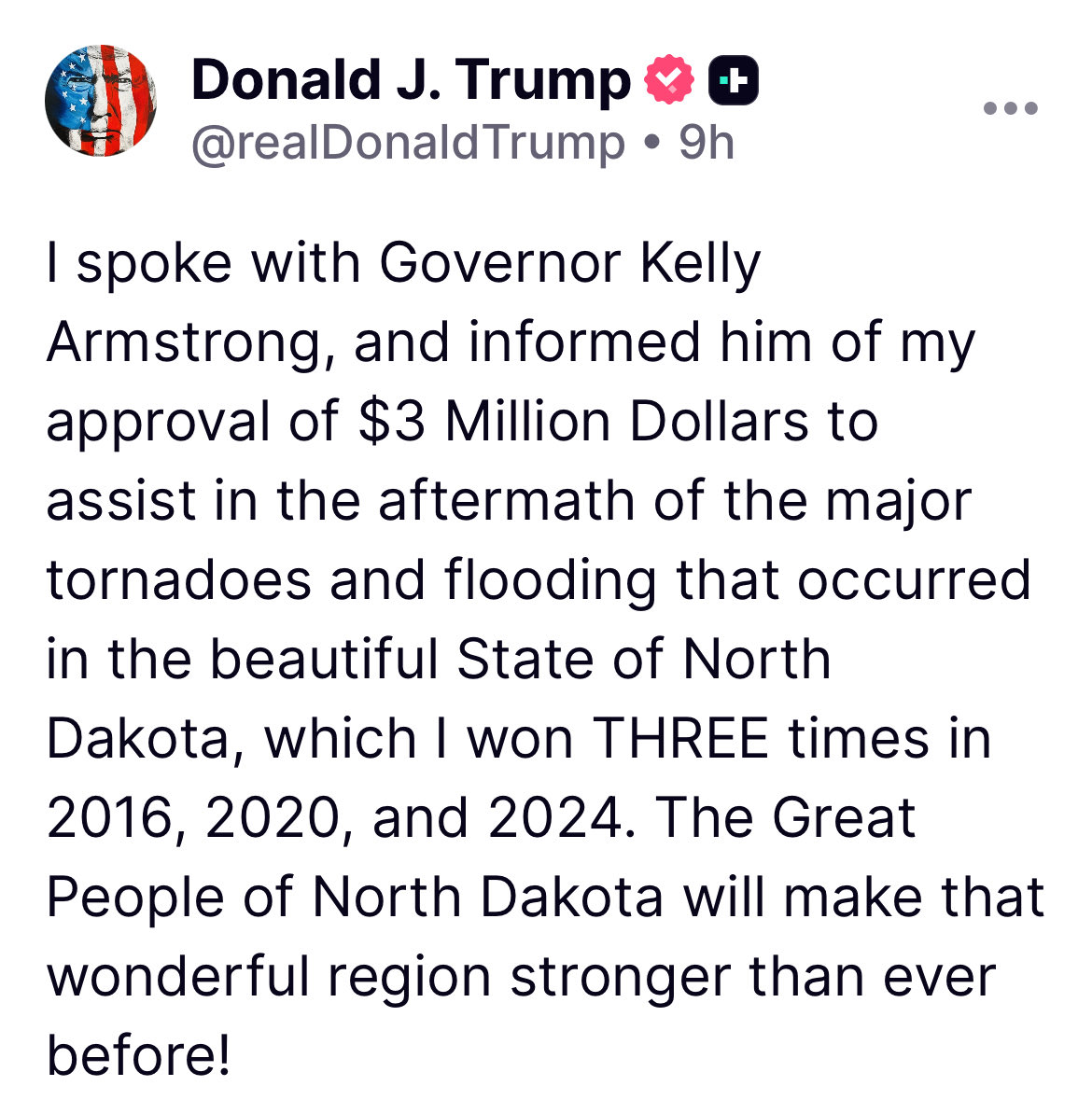 Governor Kelly Armstrong tweet media
