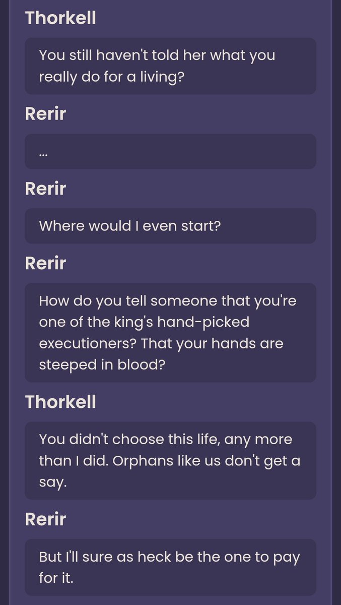 Lets clarify something. Yes, rerir's actions were selfish af and yes he used to be a poor orphan that has been groomed into killing and forced to spread propaganda. Both statements are valid and true