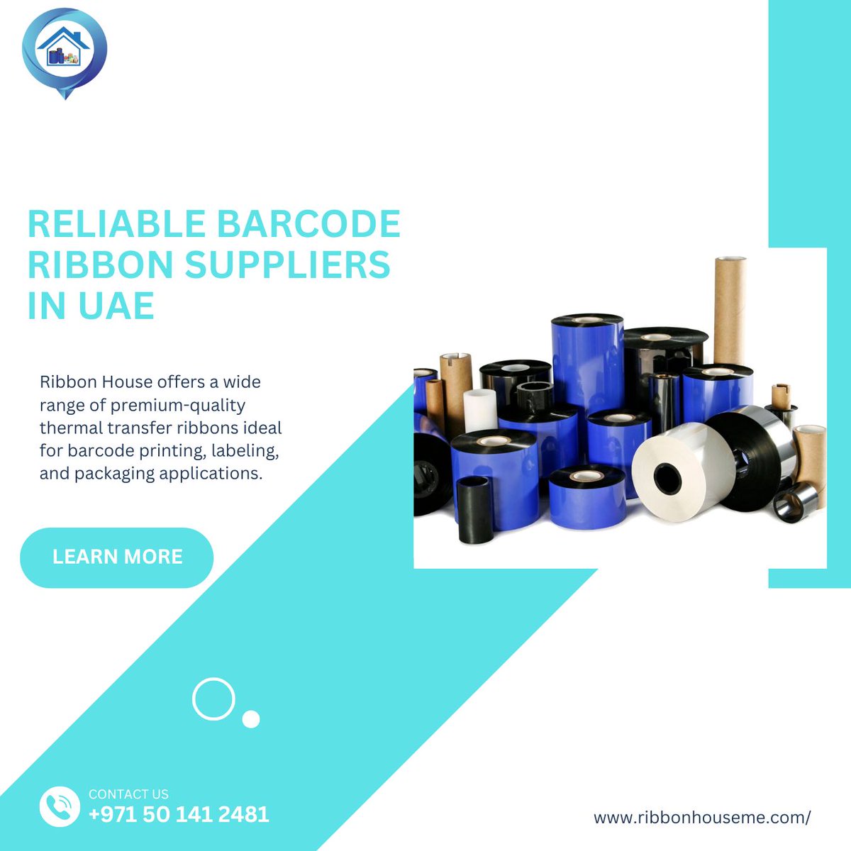 ribbonhouse4's tweet image. Looking for trusted barcode ribbon suppliers in the UAE? Ribbon House offers a wide range of premium-quality thermal transfer ribbons ideal for barcode printing, labeling, and packaging applications.  #BarcodeRibbons #UAE #PrintingSupplies ribbonhouseme.com/thermal-ribbon…