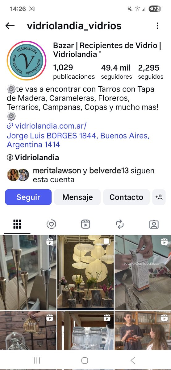 Fui a comprar berenjenas.
Entré a vidriolandia en la calle Borges.
Me olvidé una bolsa con comida. Volví a buscarla y SE LAS HABÍAN COMIDO.