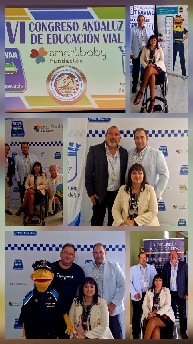 PoliciaMV's tweet photo. Participamos en el VI Congreso andaluz de Educación Vial.
Nuestros Instructores se actualizan para dar la mejor formaci��n
Fundación #SmartBaby
@ATESVAN1
@aytocoriario https://t.co/k03gZET8D7