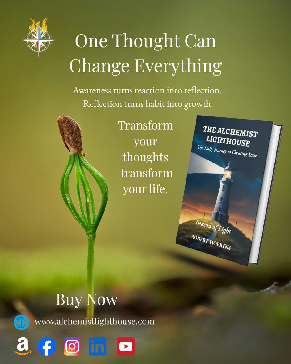 RobertHopksp4v's tweet image. The Power of One Thought

Every day brings countless thoughts — most of them automatic, shaped by habit and emotion.
 But awareness invites us to pause and choose differently...

Available now :
alchemistlighthouse.com
amazon.com/dp/B0FQP685T2

#ReflectionExercise #MindsetReset