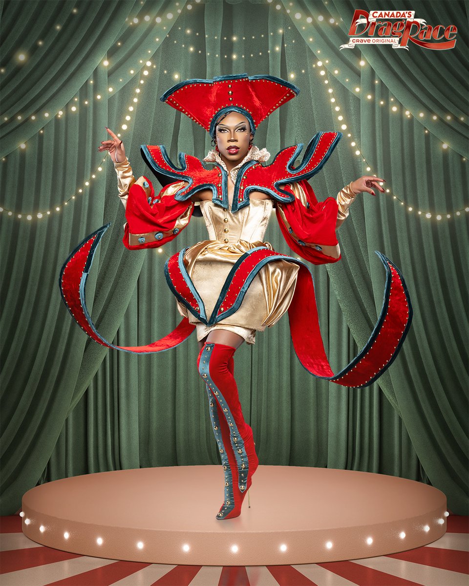 canadasdragrace's tweet photo. This jester didn't come to play, it's @karamilk_queen. 💅 

#CanadasDragRace returns Thurs, Nov 20. 

Where to watch: 
🇨🇦: @cravecanada 
🌎: @wowpresentsplus https://t.co/4Qt1xfq1jz