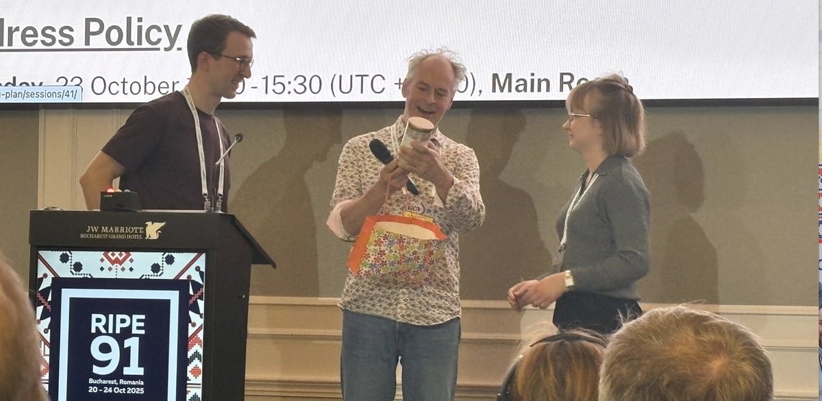 Day 4 of #RIPE91 was busy! With IPv6, Address Policy, Database and other Working Groups having sessions. If you want to read up on all the action, go to the Daily Meeting Blog:
ripe91.ripe.net/programme/dail…