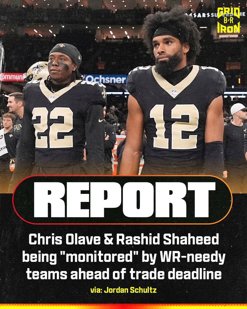 Will a Saints receiver be on the move at the trade deadline? 🤔

(via: @Schultz_Report) 