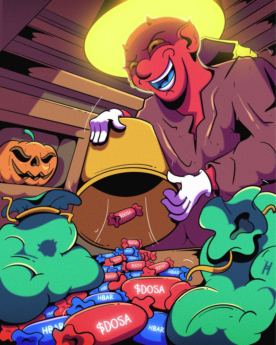 Dosa (@dosa_coin) on Twitter photo 🕯️🎃 10-31-25 🎃🕯️ 
🔥 6,666 $DOSA 🔥 
👻 Trick or Treat 👻 
All you have to do is knock 😈 🕯️🎃 10-31-25 🎃🕯️ 
🔥 6,666 $DOSA 🔥 
👻 Trick or Treat 👻 
All you have to do is knock 😈