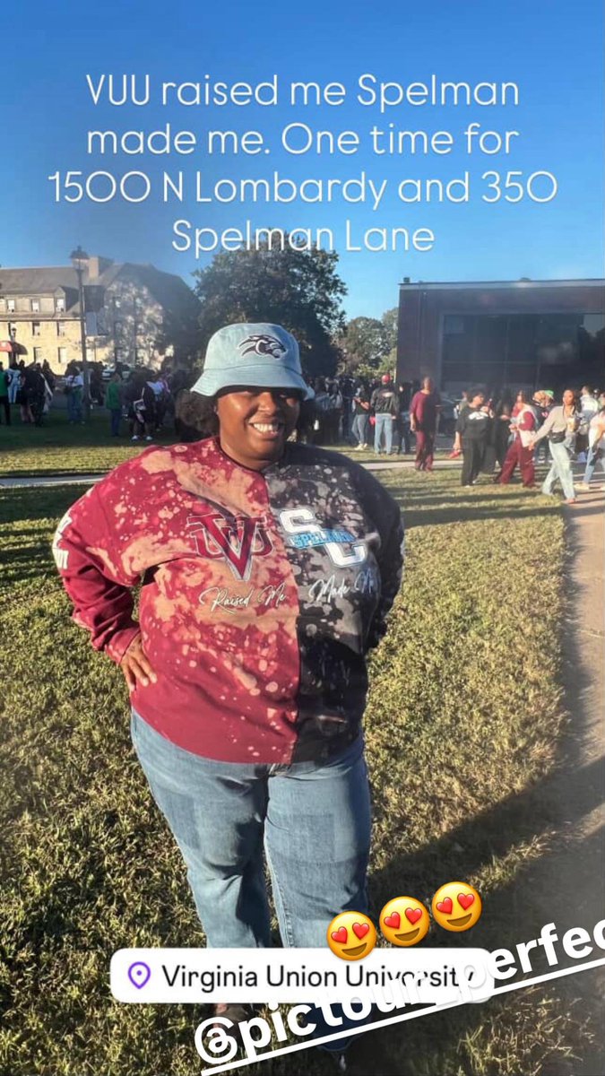 camicolaceUSA's tweet image. VUU raised me Spelman
made me. One time for 1500 N Lombardy and 350 Spelman Lane

#camicolace