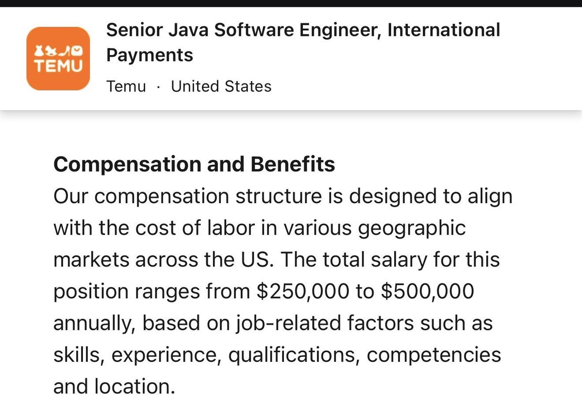 icanvardar's tweet image. temu’s hiring remote java engineers, up to 500k 💀