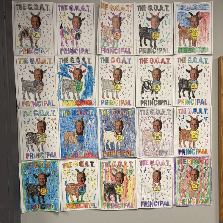 BertrandVikings's tweet photo. Happy National Principal Month to Mr. Bristol. The staff surprised him this morning and showered him with gifts &amp; good fun. Thanks for being our GOAT, Mr. Bristol! #GoVikings #VikingNation https://t.co/RJZnUTVi1A