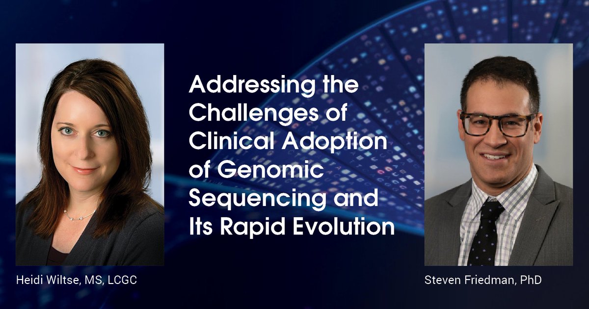 ARUPLabs's tweet image. In this Perspectives article, Heidi Wiltse, MS, LCGC, and Steven Friedman, PhD, share their thoughts on the benefits of genomic sequencing and how to address the challenges of clinical adoption. Read the full article here: ow.ly/O5Bg50Xh4TY #NSGC #Perspectives