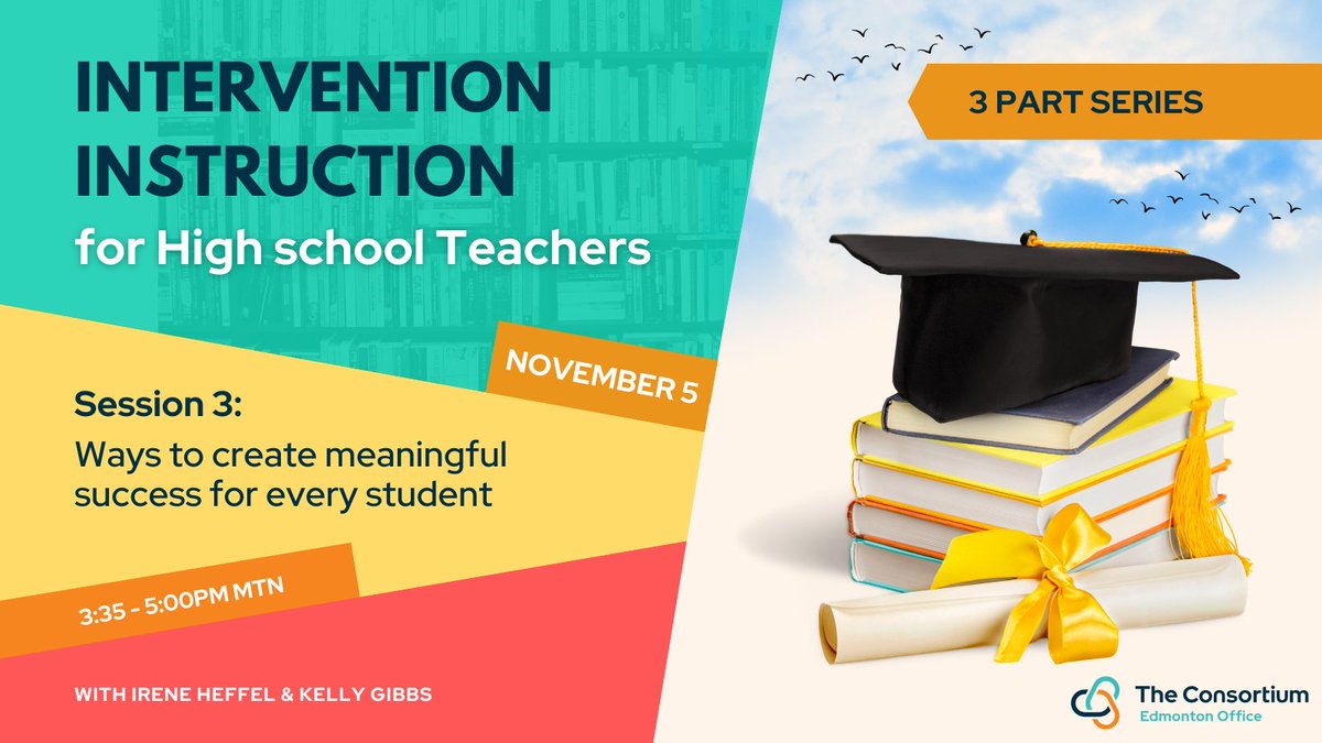 erlcpl's tweet image. Explore ways to create meaningful success for every student in the final part of the Intervention for High School Teachers series with Irene Heffel & Kelly Gibbs.
Learn more/register: bit.ly/APLC15289
#ELAL #literacy