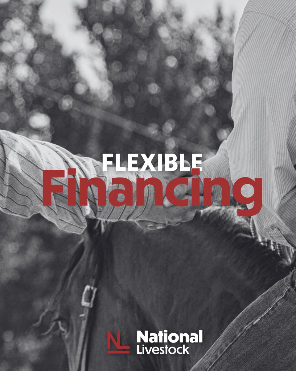 Flexible financing designed for farmers and ranchers. Because your herd deserves a partner who understands. Learn more at nationallivestock.com/finance/