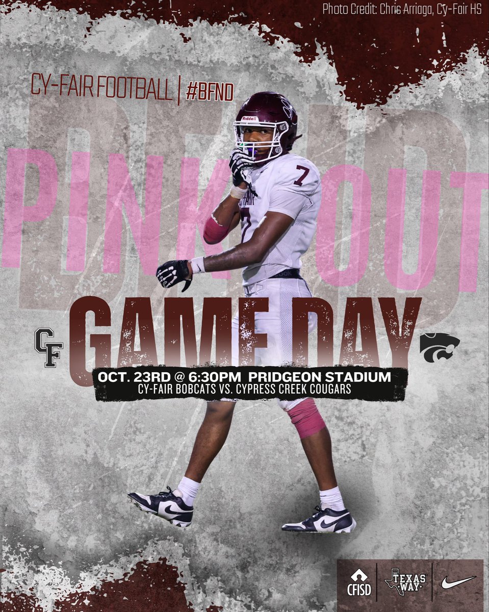 Cy-Fair HS Football tweet media