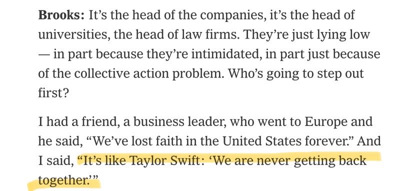 Thank you David Brooks