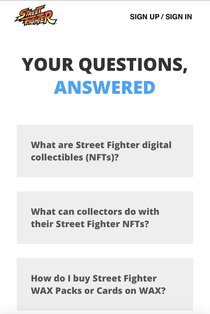 Did you know..? The Street Fighter franchise has already met the blockchain a while back. When exactly? I don’t know. I just know that our NFT maxis will claim that those are the true FAs on the blockchain. And nobody will care - except them. If you care - knock yourself out 👊🏼