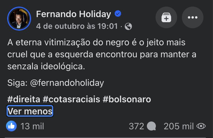 LucasCesarOleg2's tweet photo. @FernandoHoliday Para de mimimi https://t.co/0t4dXbwdDd
