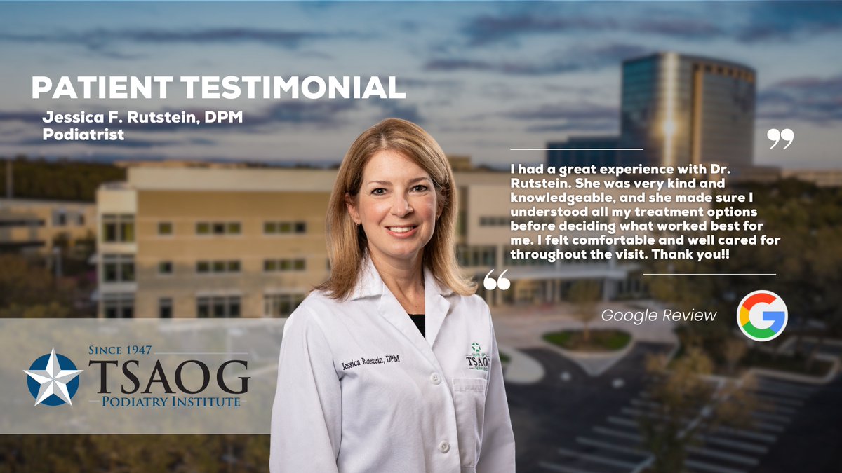 We LOVE hearing how our staff has helped you! Way to go Dr. Rutstein! Keep up the amazing work!

For more info about Dr. Rutstein, check out our website and YouTube channel!

tsaog.com/physicians/jes…