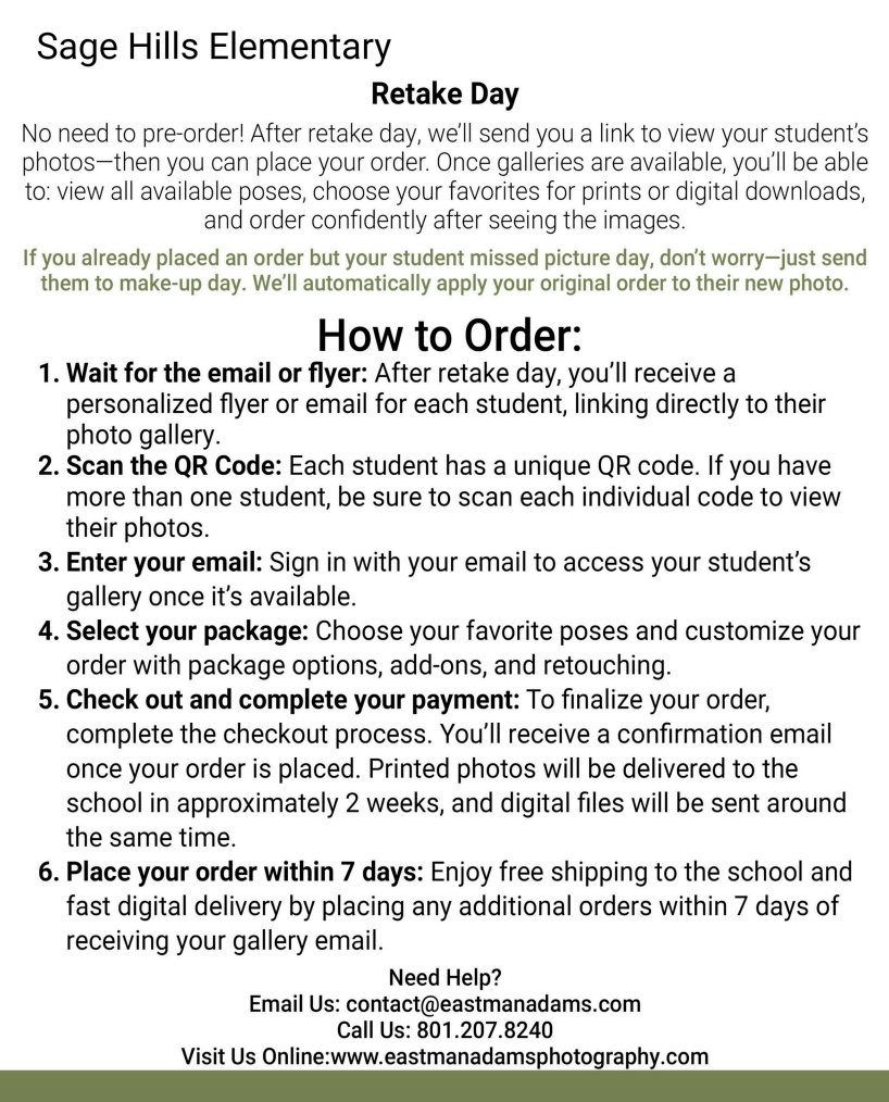 sagethunderhawk's tweet photo. Picture retakes are on October 28th. Please see the attached flyers for information on ordering. https://t.co/qAy9l2iRlQ