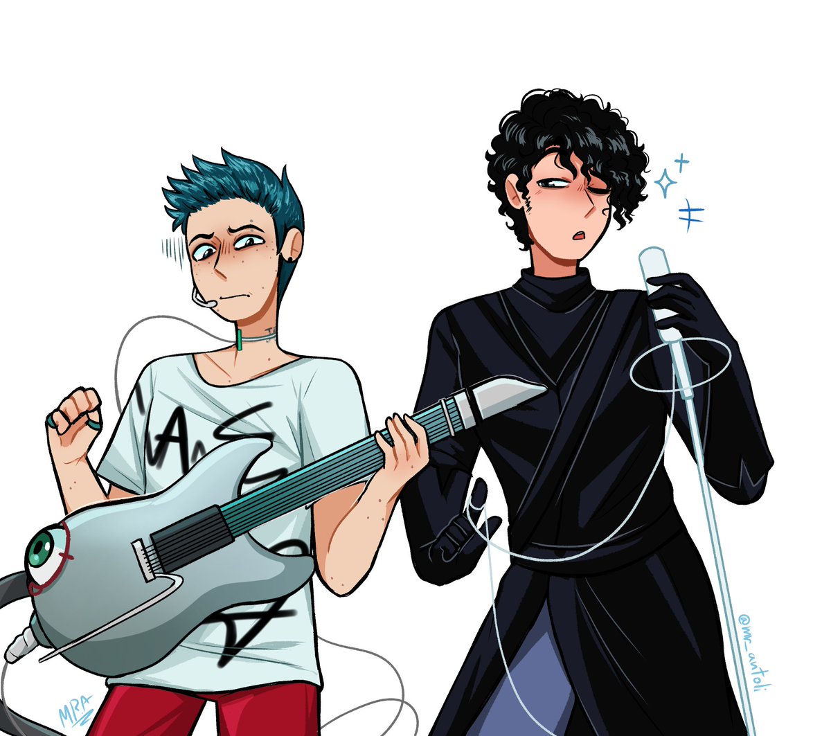 mr_antoli's tweet image. Ivantill and Goldenshower outfit swap
(* ﾟ∀ﾟ)
#dateeverythinggame #ALNST