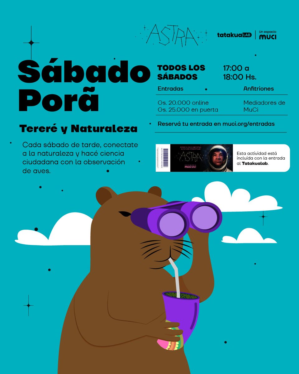 muci_py's tweet image. Mira todo lo que podes hacer este fin de semana en MuCi 😉✨ 

Reserva tu entrada en muci.org/entradas