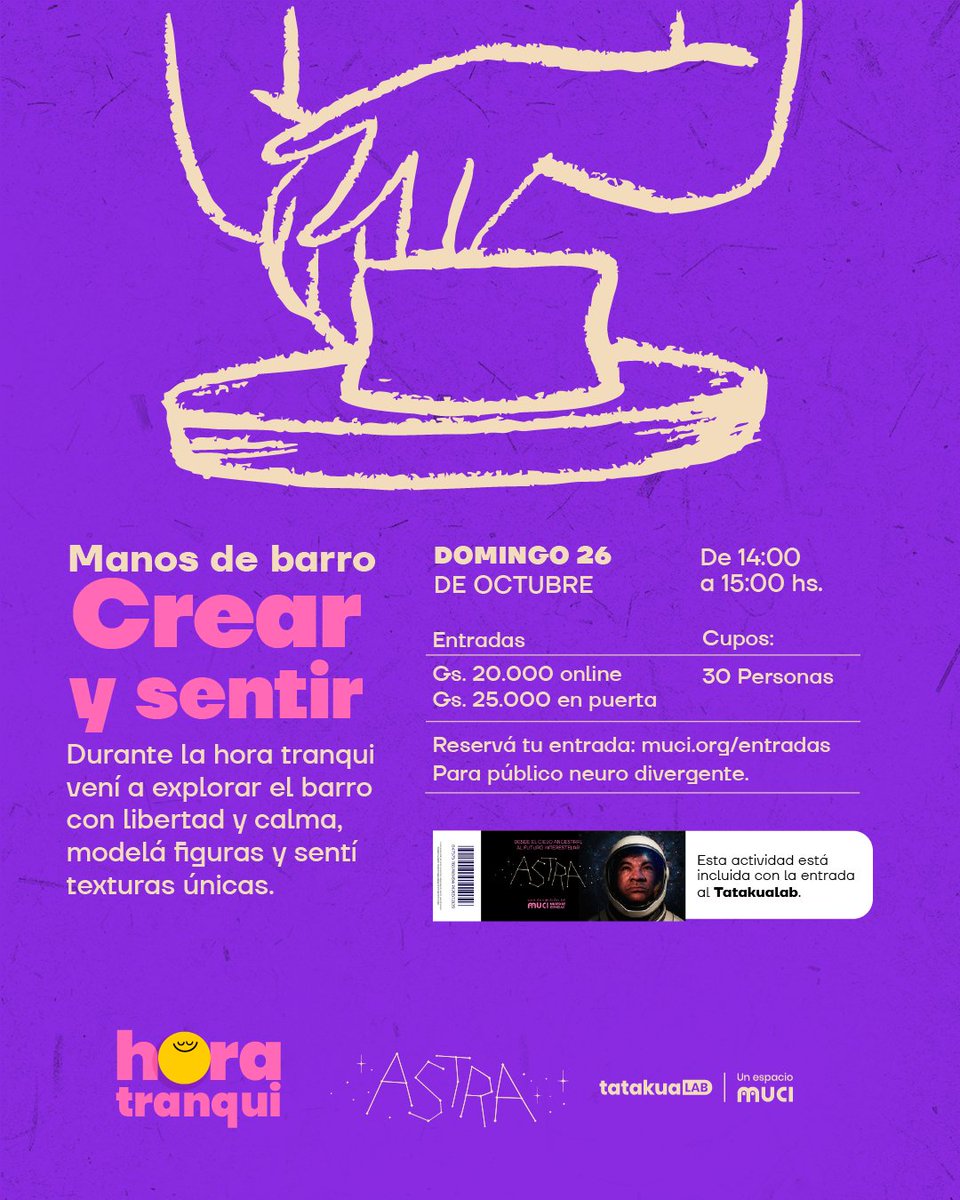 muci_py's tweet image. Mira todo lo que podes hacer este fin de semana en MuCi 😉✨ 

Reserva tu entrada en muci.org/entradas