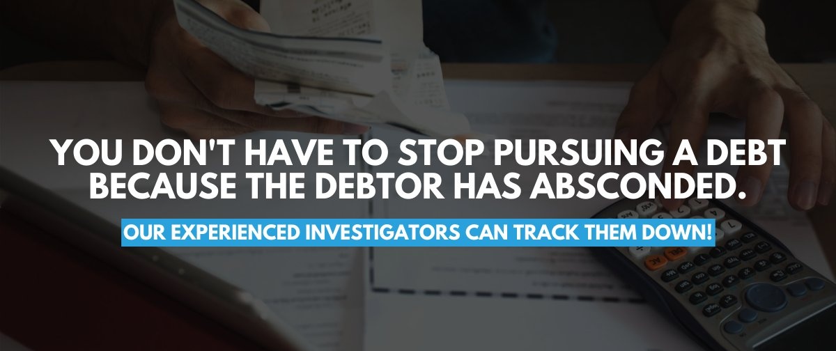 all_techhacker's tweet image. You don't have to stop pursuing a debt because the debtor has absconded. Our experienced investigators use electronic databases to track them down.