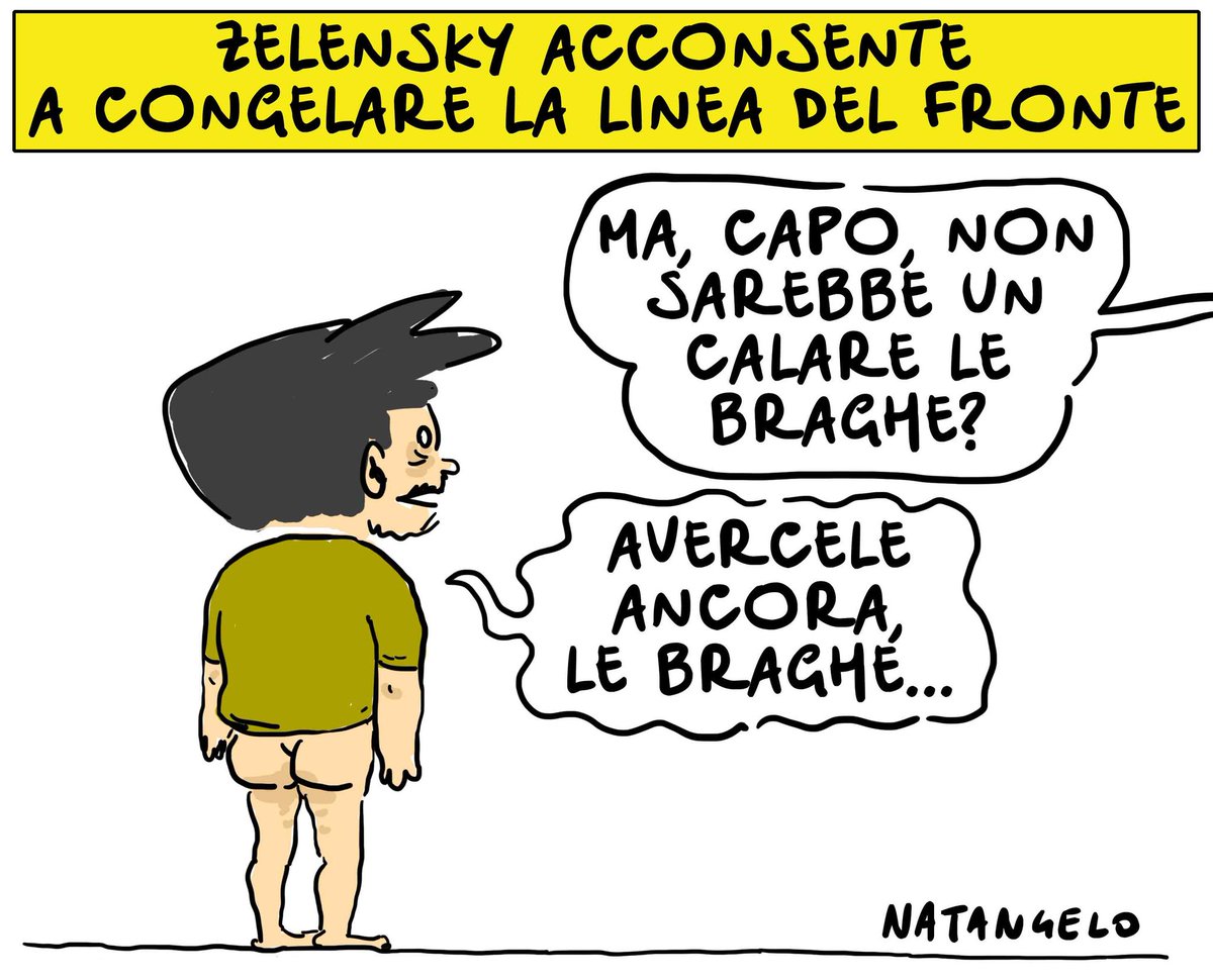 L'inflessibile - la mia vignetta per Il Fatto Quotidiano oggi in edicola

#zelensky #ucraina #russia #vignetta #fumetto #satira #ilfattoquotidiano #natangelo