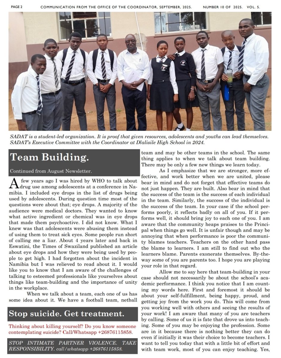 SADATEswatini's tweet photo. September 2025 newsletter. https://t.co/4gRMCyPmdq
