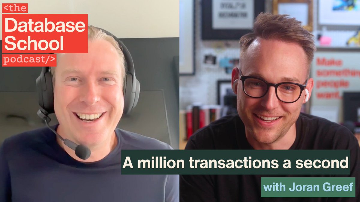 aarondfrancis's tweet image. It's a crossover hit! A database that understands accounting! 
I talked with @jorandirkgreef about building @TigerBeetleDB: the financial transactions database.
What if your DB understood debits and credits? And could do a million transactions a second!
youtu.be/9oyhNDv882U