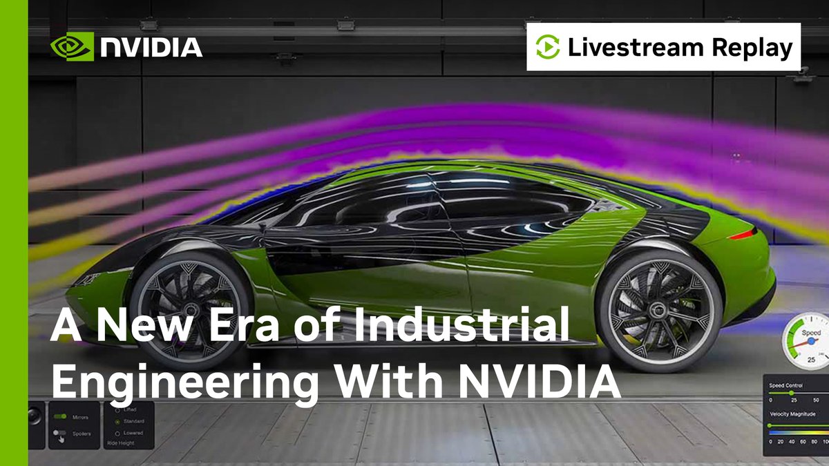 NVIDIADC's tweet image. 💡 What’s next for industrial and computational engineering?
Explore how AI Physics, #acceleratedcomputing, and real-time digital twins are shaping the future.
See how we are building the platform for the next generation of engineering innovation. 👉 nvda.ws/476weCD