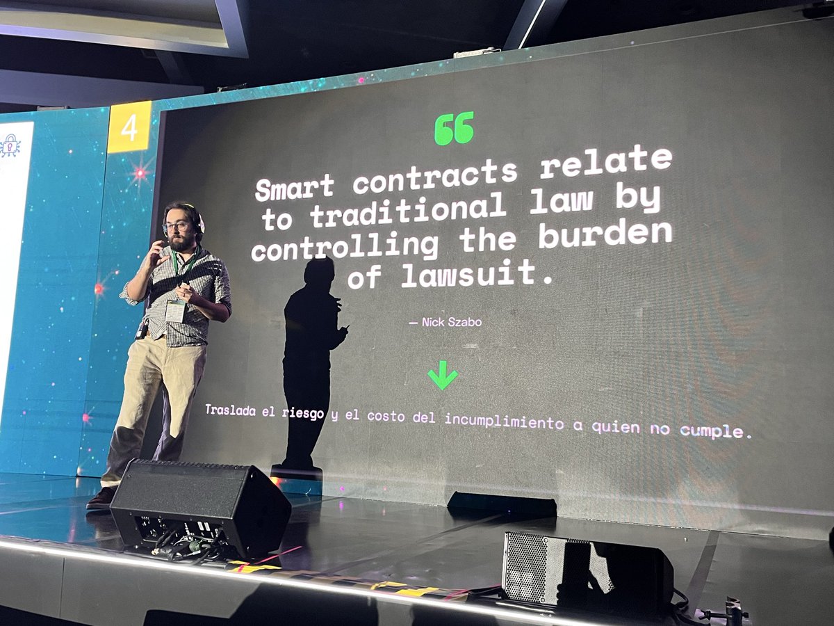 A propósito de #SmartContracts habló <a href="/TomasAlvarezMe/">Tomas Alvarez</a>, de <a href="/mifielfirma/">Mifiel</a> en el #ITMastersCON Ciudad de México.

«Si reducimos un smart contract a un documento digital, lo reducimos a promesas».

Vía <a href="/ITMastersMag/">IT Masters Mag - Nextwork360 Latam</a>