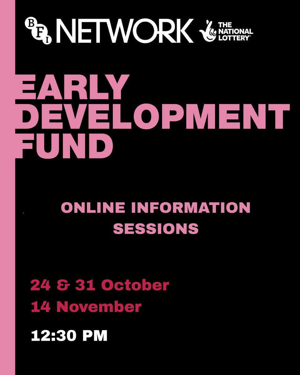 filmhubmidlands's tweet photo. BFI NETWORK EARLY DEVELOPMENT FUND

🦩 Tailored sessions for Midlands writers to make your application stand out!

🎫 Book now  - https://t.co/3fFxQPchI5

📽️ Early Development Fund Deadline: Tuesday, 18 November - apply via https://t.co/sZ59ihsQ4d

@networkfhm @bfinetwork https://t.co/hEzZ7QqisC