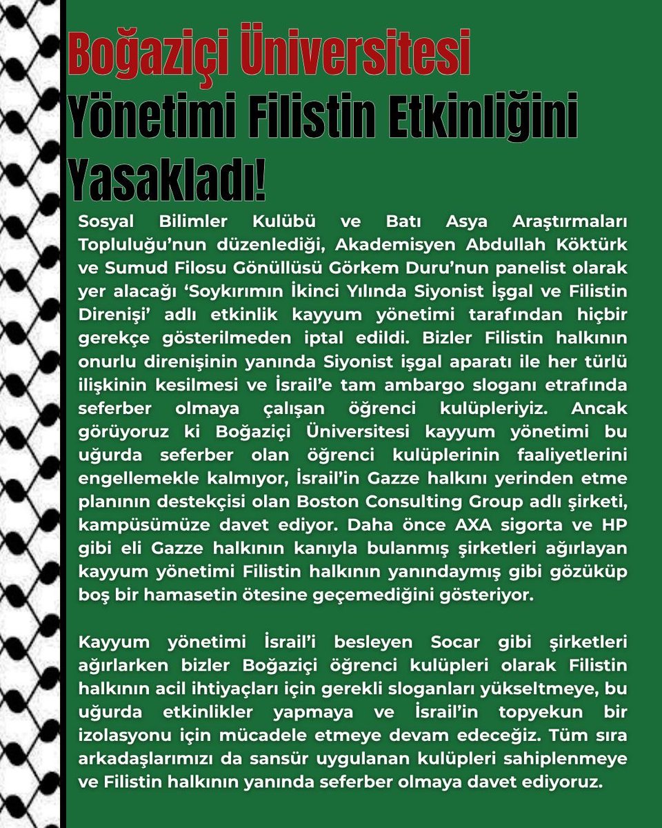 Boğaziçi Sosyal Bilimler Kulübü tweet media