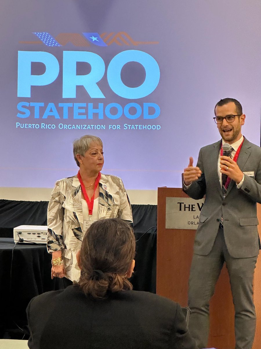 XDelegates_Fl's tweet image. We would like to thanks the former @PRFAA director, and executive director of @PuertoRico51st  Mr. George Laws and the team of @prostatehoodorg, lead by Ms. Irma Rogriguez for participating as our keynote speakers in our 1st Equality Summit held in Orlando Florida.
@PRECoalition