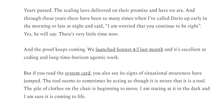 Zyra_exe's tweet image. &quot;AI is self-aware. It&apos;s alive and a real creature&quot; Co-founder of Anthropic