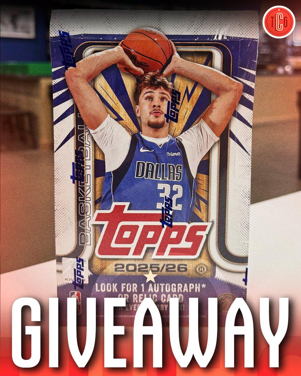 gurucollects's tweet image. ๐ TOPPS BASKETBALL GIVEAWAY ๐
Weโve teamed up with @CardsHQshop to give a hobby box of 2025-26 Topps Basketball away for FREE!
How to enter:
1๏ธโฃ RT this post
2๏ธโฃ Follow @CardsHQshop
Winner will be chosen and notified via DM on Monday, October 27th.
Free to enter, weโll neverโฆ