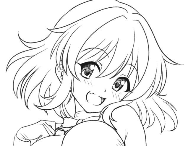 欲望のままに描き始めた怪盗ナターリア、色付ける前にガス欠起こしたけどお顔がかわいく描けた気がするので投げておきます
#ナターリア