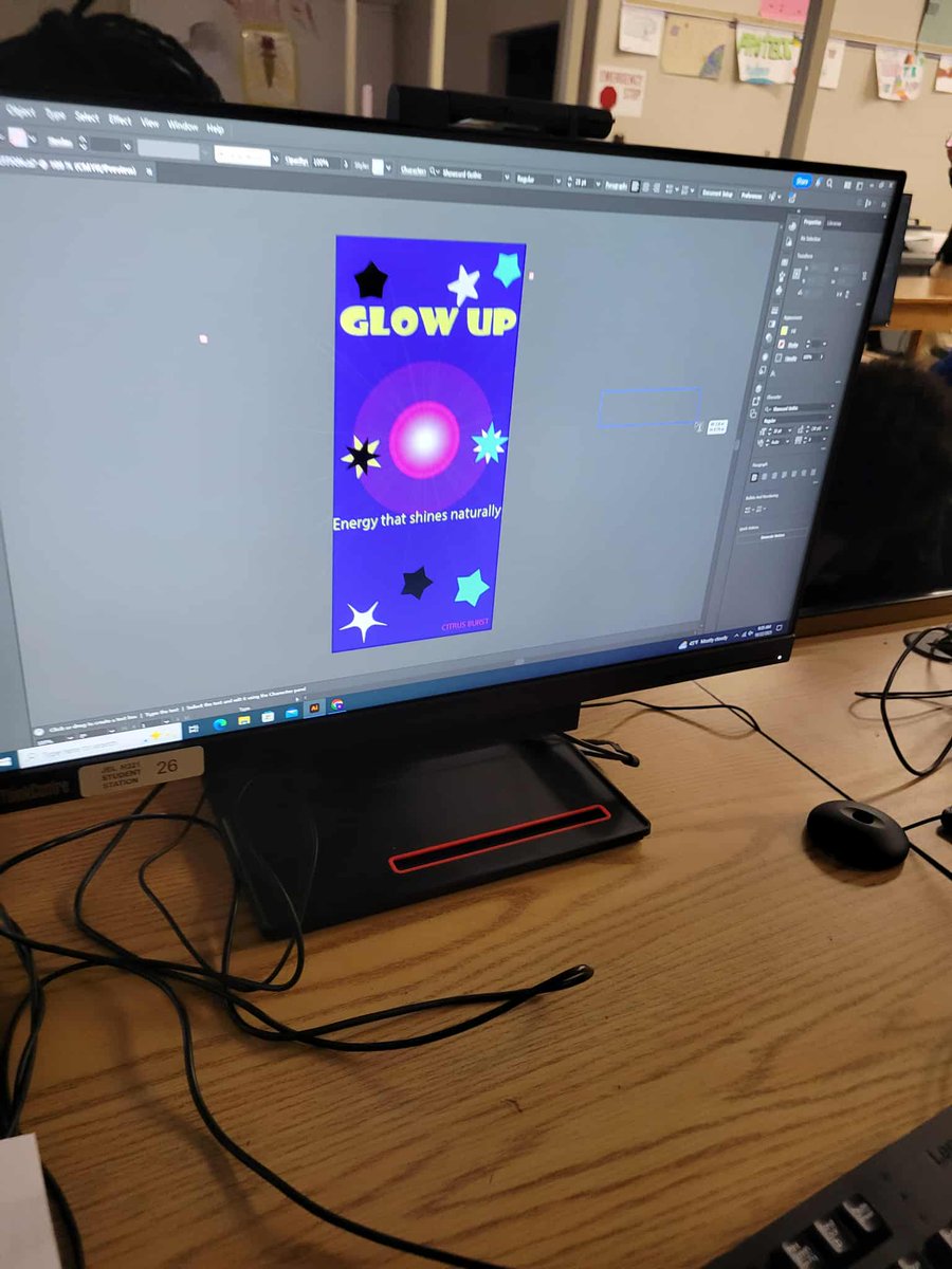 Digital Designs &amp; Advertising students are in the final stages of their Brand Identity Project 🎨. They're collaborating, critiquing, and putting the finishing touches on their custom energy drink designs. ⚡️