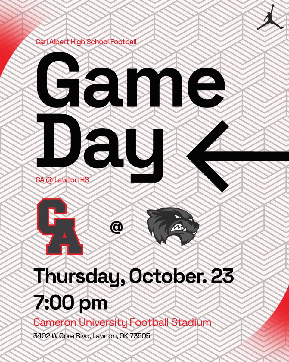 CAHS_FOOTBALL20's tweet image. CA ➡️ Lawton, OK 

🏟️ Cameron Stadium
🗓️ 10/23/2025
🕖 7PM
🆚 Lawton Wolverines

#2020Vision