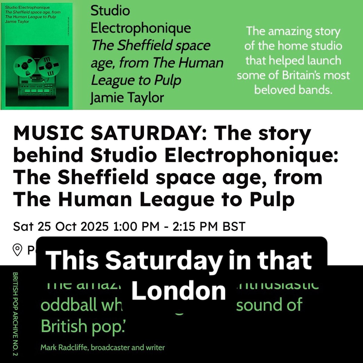 ColdTapFilms's tweet image. Plugging the book for the pre-Christmas punters at St Giles Church in Camberwell this Saturday. Tickets here: tickettailor.com/events/thesout…