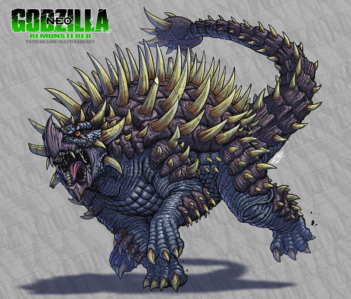 Your favorite spikey boi and mine! Anguirus Neo...REMONSTERED!