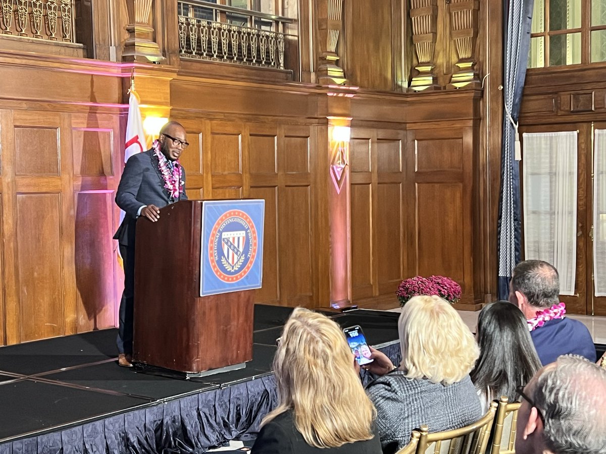 NAESP's tweet image. #naespNDP @PatCertion, principal of @DexterK8MSCS in Tennessee, pays forward the support of one principal, who believed in him enough to give him a chance. “That moment shaped my mission to make sure no student or member of the staff or community ever feels counted out.”…