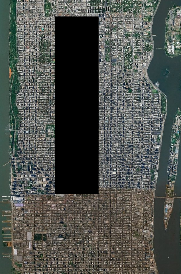arvu__'s tweet image. hot take: they should replace central park with the void so it looks like a chunk error