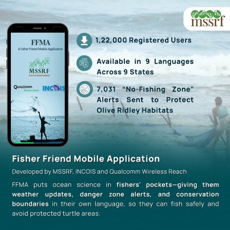doctorsoumya's tweet image. Delighted that our Fisher Friendly Mobile App (FFMA) has won @IUCN #Tech4Nature award, for its impact on saving turtles by keeping boats away from nesting sites in Odisha. App is avlbl in 9 languages, &amp;gt; 40 features. @CMO_Odisha @moefcc @FisheriesGoI @odisha_tourism @arvindpadhee