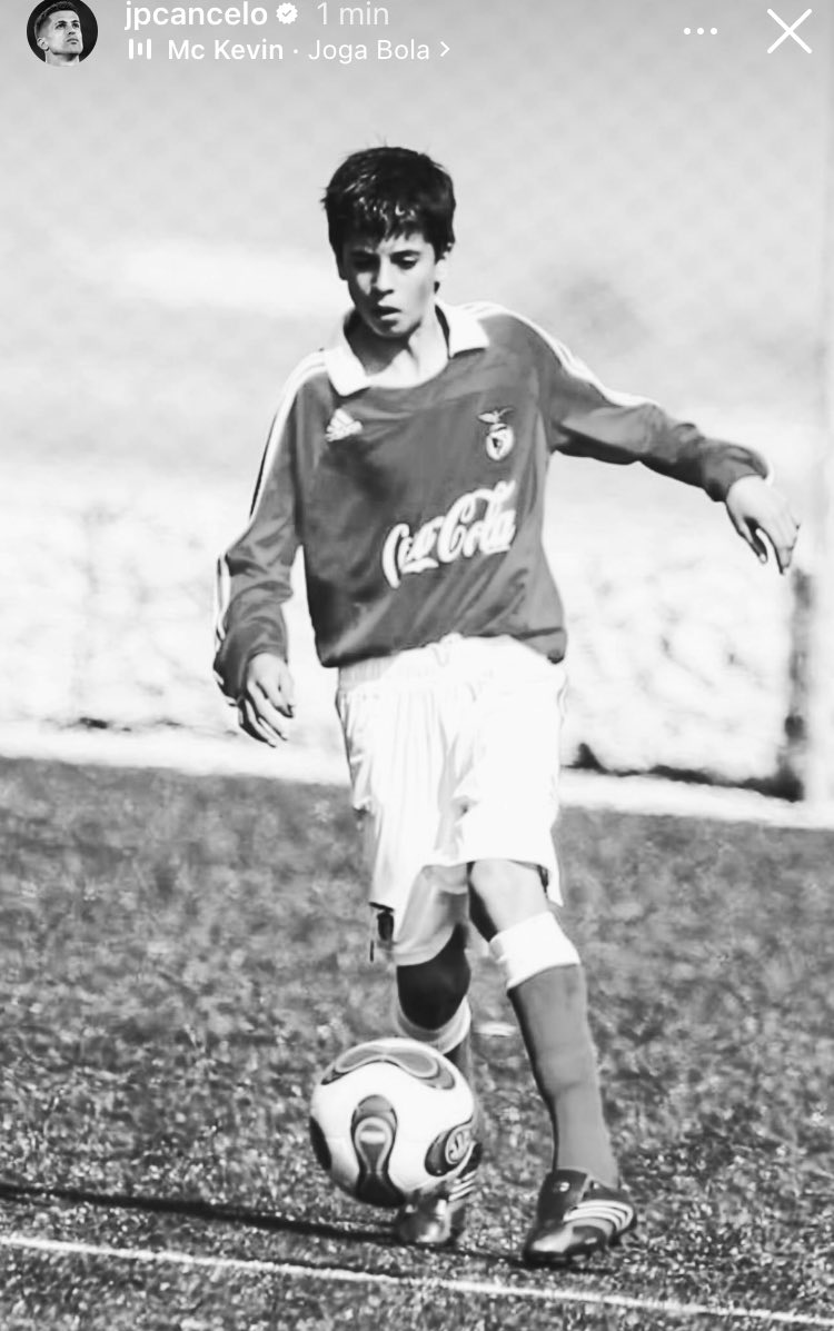 João Cancelo no Instagram.