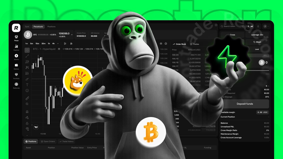 ReactorTrade's tweet image. Every degen needs a home. 🦍
Reactor is building it - the house where you trade, stake, farm, and hunt alpha all in one place.
Spot. Perps. RWAs. Yield.
Everything you need to move fast in this crazy crypto speed, stacked under one roof.
Welcome to $REACT. 💥