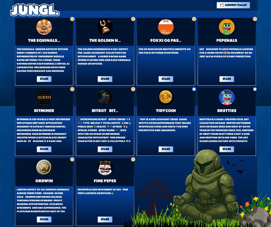 FOXXI | AI AGENTS METAVERSE (@foxxiofficial) on Twitter photo Gm fam! ☀️
Got any of these collections?
You might be snoozing on passive XP 😴
Stake them now at staking.jungl.world - earn XP while keeping full custody.
Stakeable collections:
🐎 Equinals & Golden Horseshoe by <a href="/BitcoinDerby/">Bitcoin Derby</a>
🦊 Foxxi OG Pass, Bitminers & Bitbot by Gm fam! ☀️
Got any of these collections?
You might be snoozing on passive XP 😴
Stake them now at staking.jungl.world - earn XP while keeping full custody.
Stakeable collections:
🐎 Equinals & Golden Horseshoe by <a href="/BitcoinDerby/">Bitcoin Derby</a>
🦊 Foxxi OG Pass, Bitminers & Bitbot by