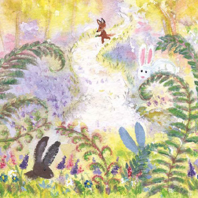 RawlinsonJulia's tweet photo. Communing with the spirit of the rabbits from Fletcher and the Caterpillar at beautiful Hidcote. Gorgeous curling fern sculpture by Ian Gill, Fletcher and the Caterpillar art by @TiphanieBeeke #Hidcote #HidcoteGardens #HidcoteManor #FletchersFourSeasons #FletcherAndTheCaterpillar https://t.co/w139KmvL8i