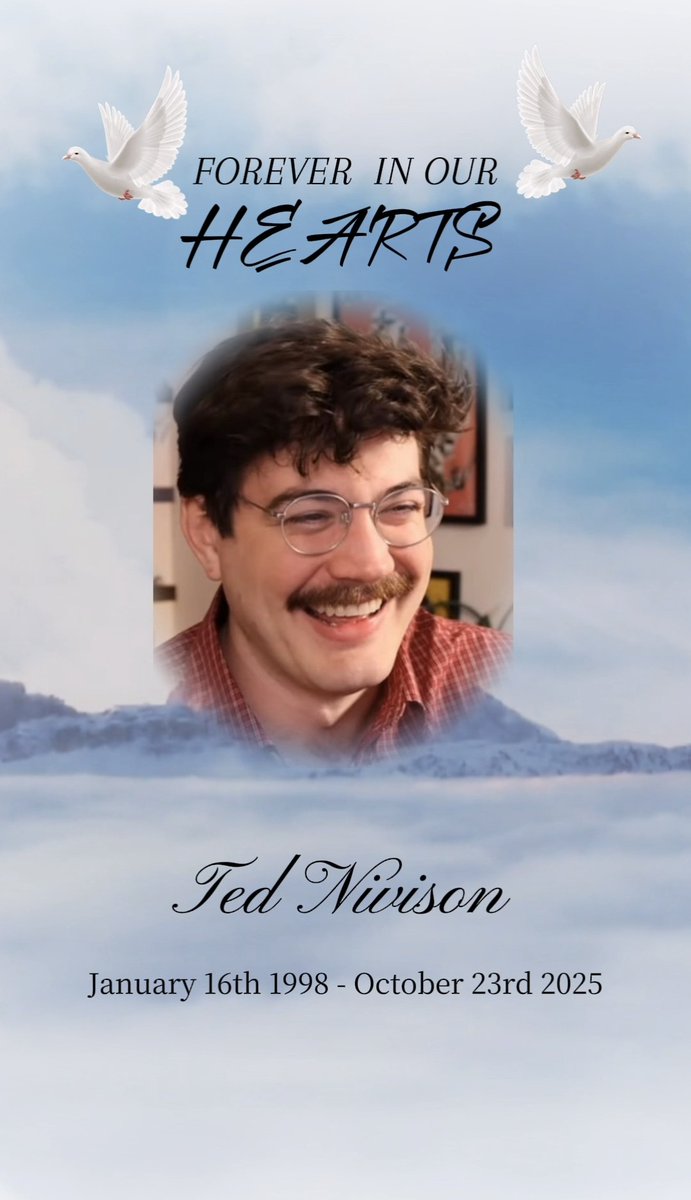 Dyalalal's tweet image. Rip Ted Nivison he's now in the Rainforest Cafe in the sky
